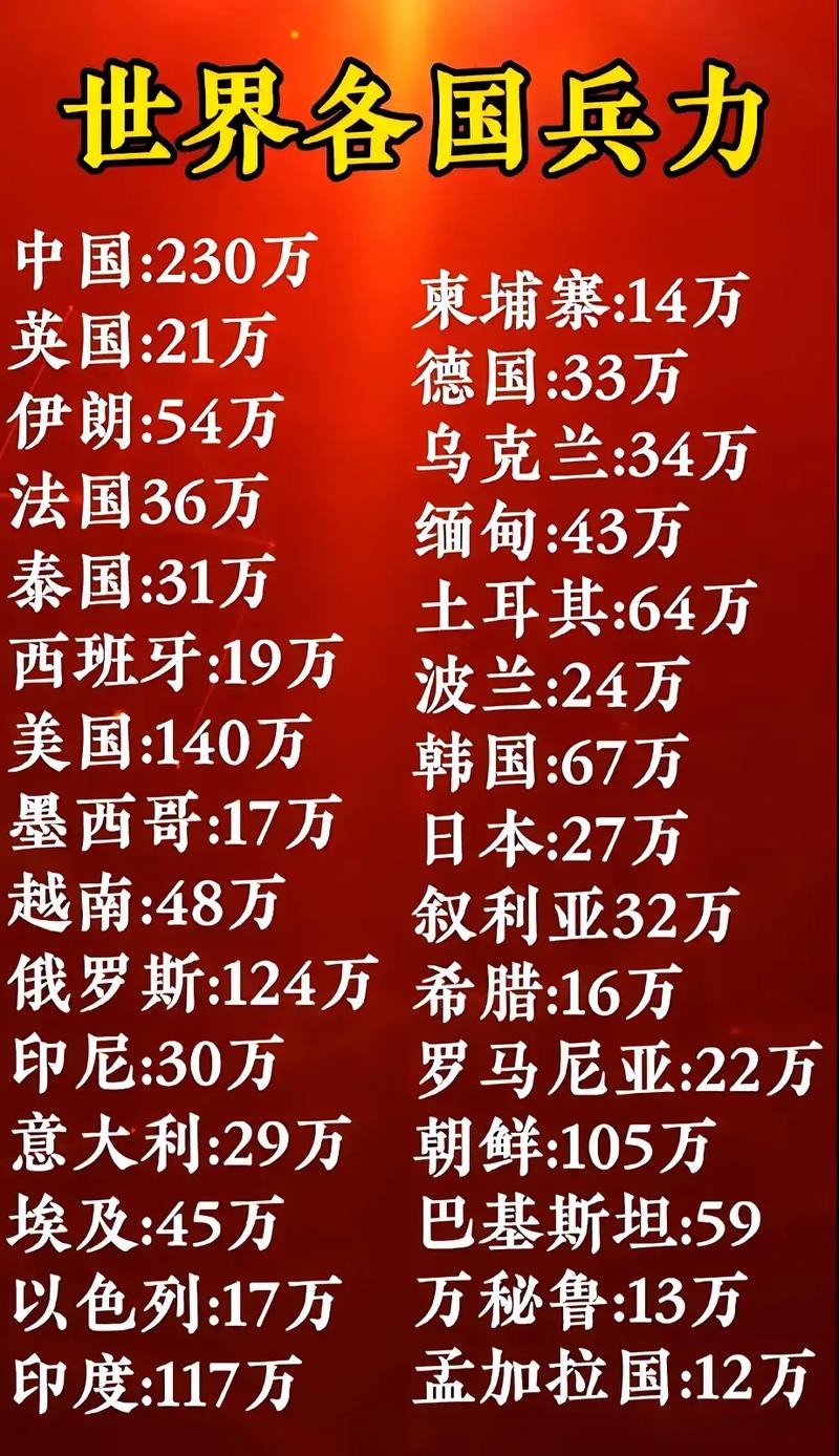 全球范圍內兵力最多的國家，揭秘其背后的力量，全球最強兵力國家揭秘，探究背后力量之源