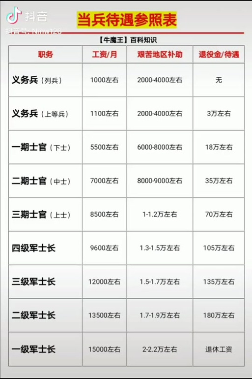 軍士長軍銜與工資待遇詳解，軍士長軍銜與工資待遇全面解析